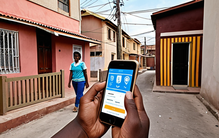 **

A social worker using a mobile app in a low-income neighborhood to assess a family's needs. The app displays icons representing demographics, housing conditions, and access to basic services. Focus on the efficient data collection and real-time analysis aspects of the digital transformation in social needs assessment.

**